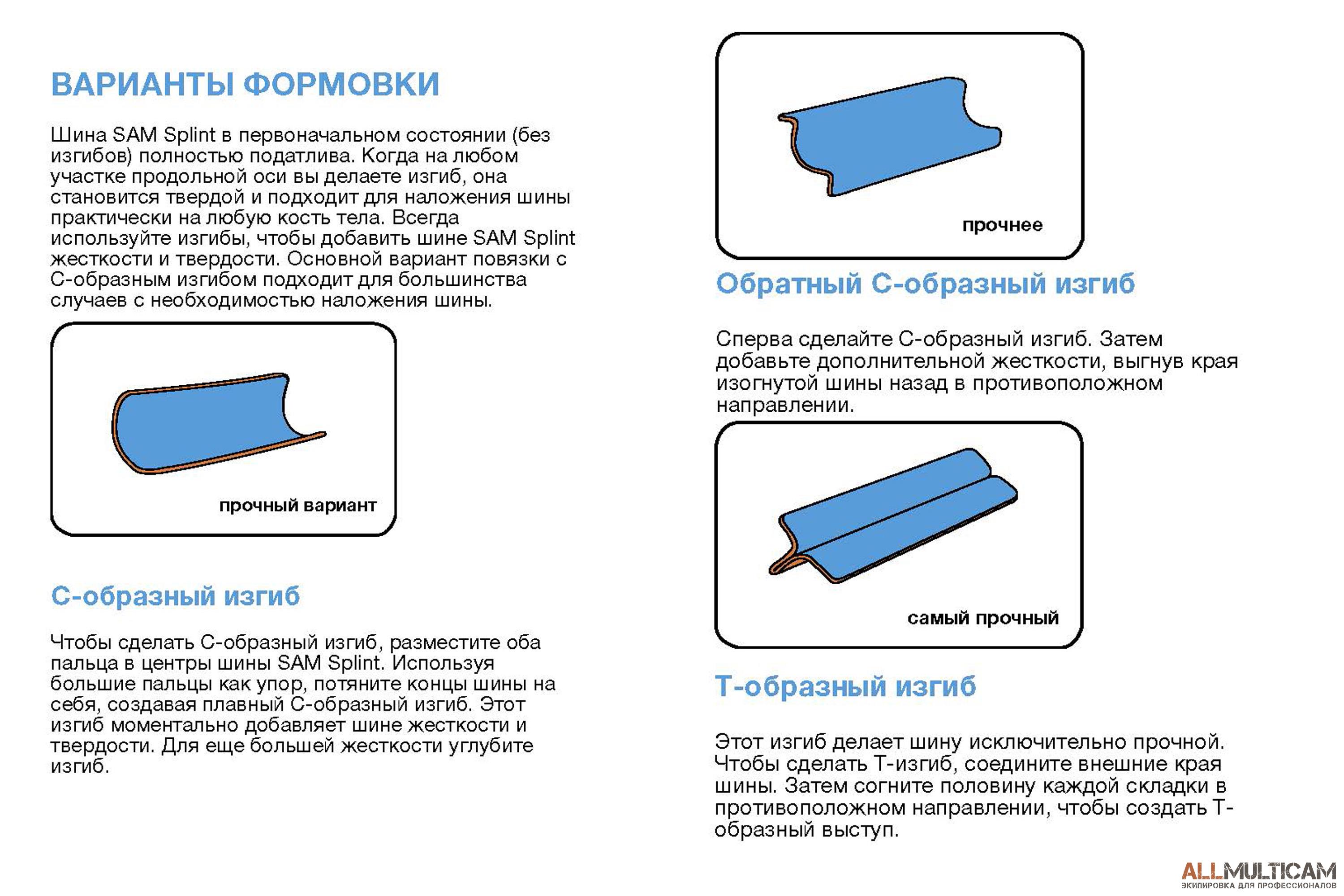 Шина Sam Splint - это самая популярная экстренная шина в мире