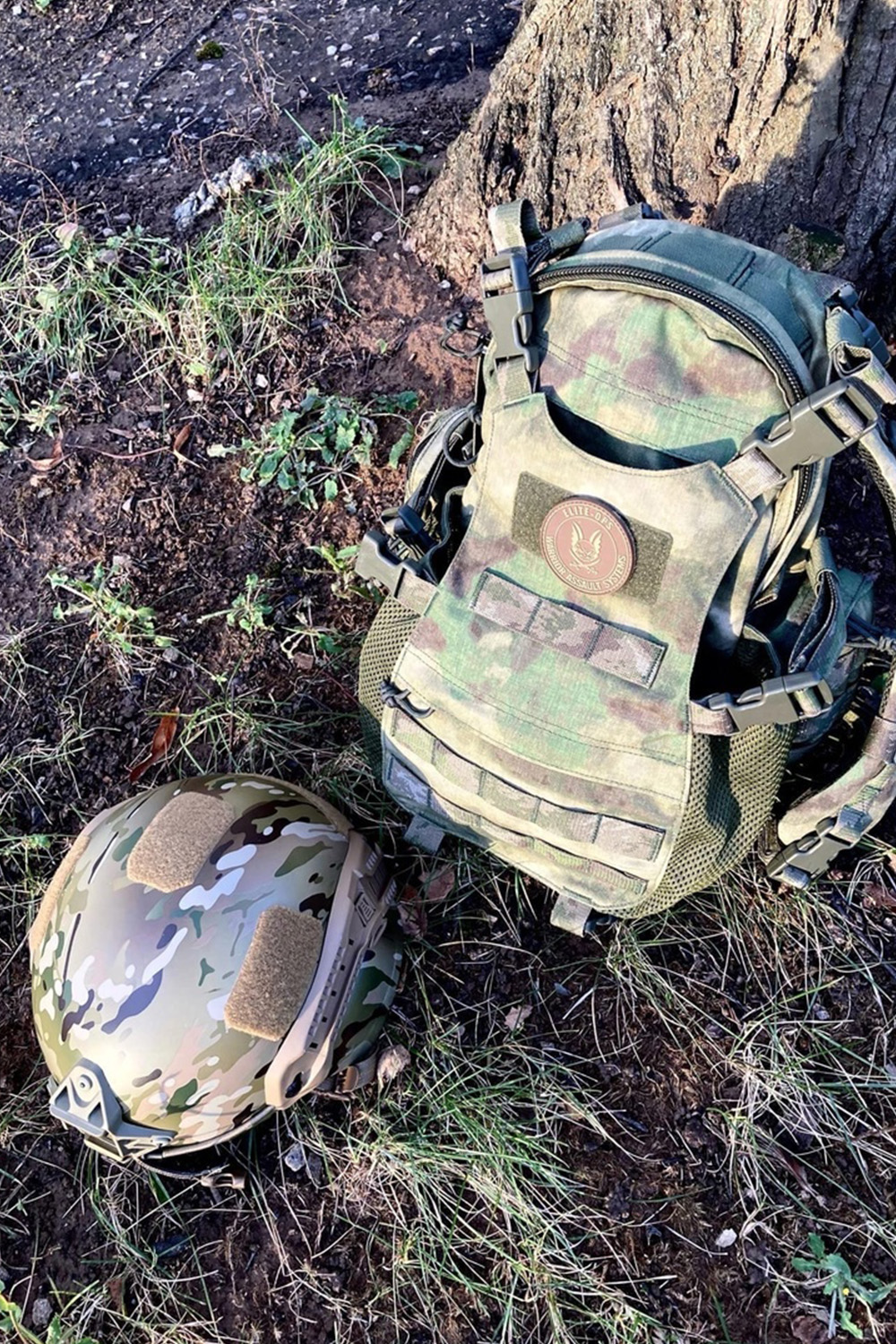 Тактический рюкзак c отделением для шлема