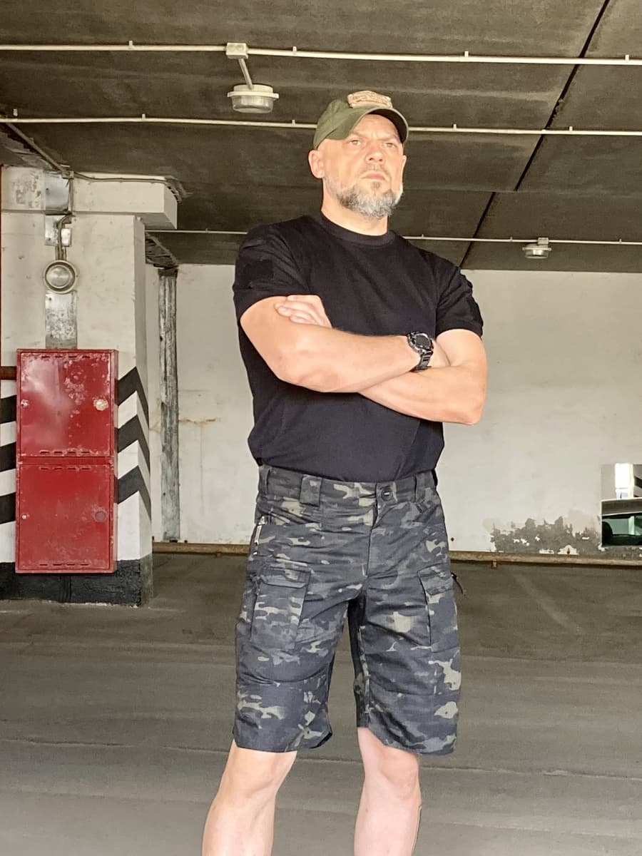 Мужские тактические шорты 5.45 Design Multicam Black для города и полигона