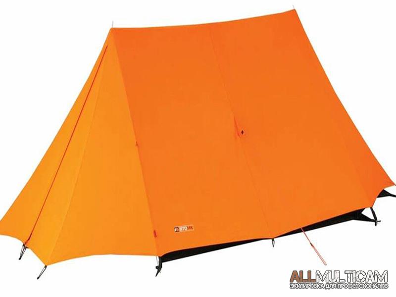 Идея применения в тентах палаток ярко-жёлтого и оранжевого цветов