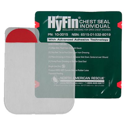 Прозрачный клейкий пластырь (6х6 дюймов) HyFin Chest Seal North American Rescue | Военторг ALLMULTICAM 