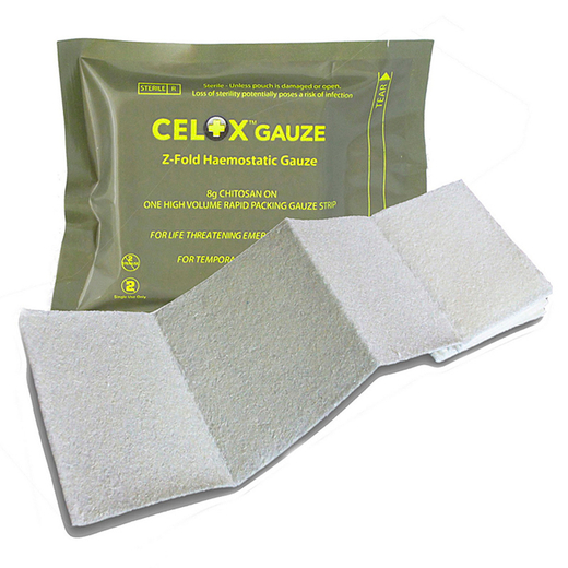 Тактический бинт кровоостанавливающая повязка Z-Fold Celox Gauze (7,16см х 1,5м)