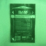 Пластырь при проникающих травмах груди c односторонним клапаном Sam Shest Seal