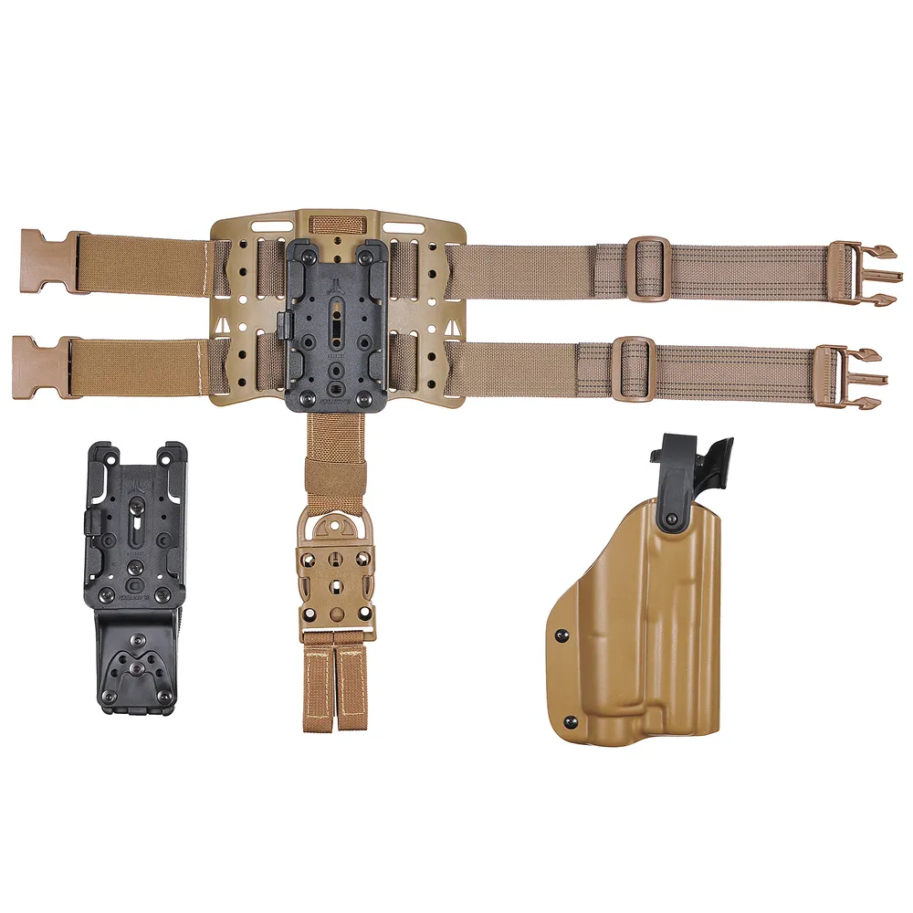 Тактическая пластиковая кобура для пистолета SIG-Sauer WRS Level II Duty Holster w/Tac-light Blade-Tech