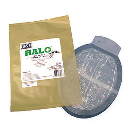 Прозрачный гелевый пластырь при проникающих травмах груди Halo Seals