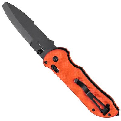 Тактический складной нож со стропорезом 9160 SBK-ORG Benchmade | Военторг ALLMULTICAM 