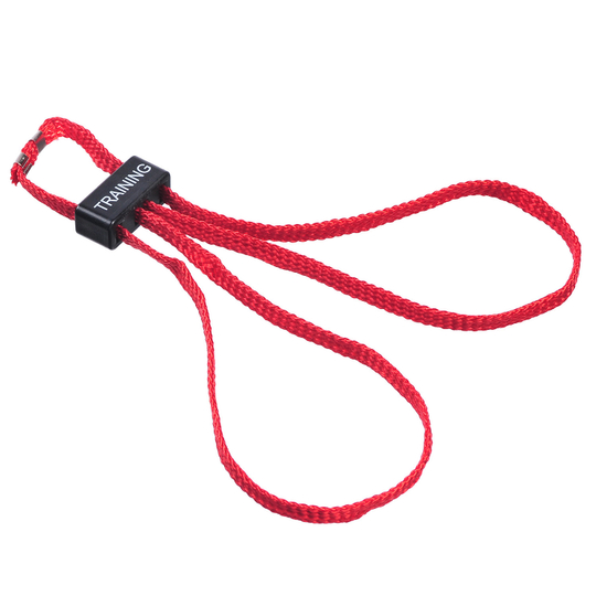 Красные текстильные тренировочные наручники HT-01-T ESP