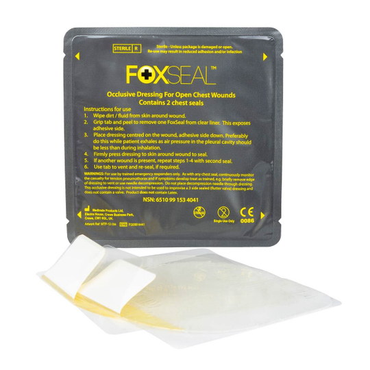Двойной пластырь при пневмотораксе FoxSeal Celox