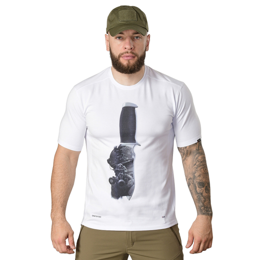 Футболка с принтом "Нож" 5.45 DESIGN в магазине военной одежды и снаряжения Allmulticam