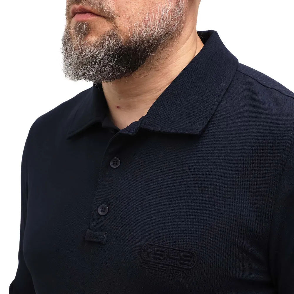 Рубашка-поло с длинным рукавом 5.45 DESIGN Navy