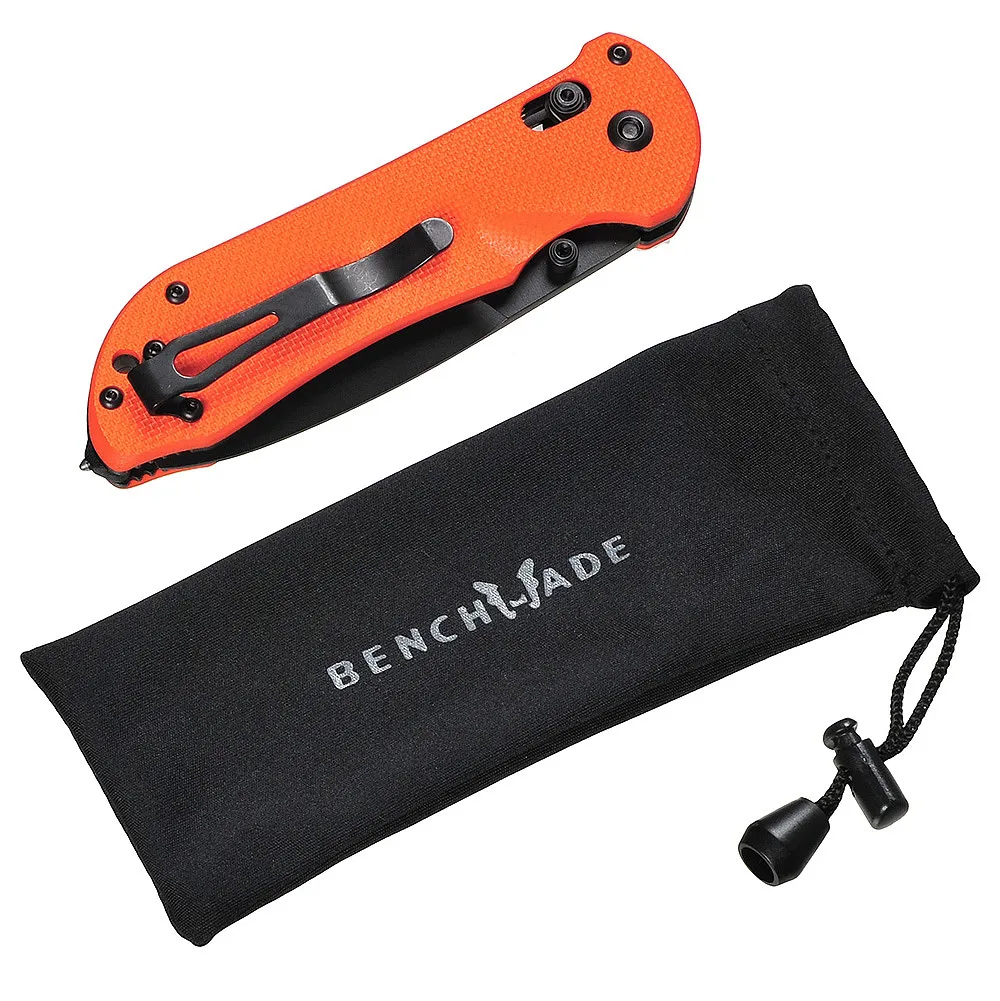 Тактический складной нож со стропорезом 9160 SBK-ORG Benchmade