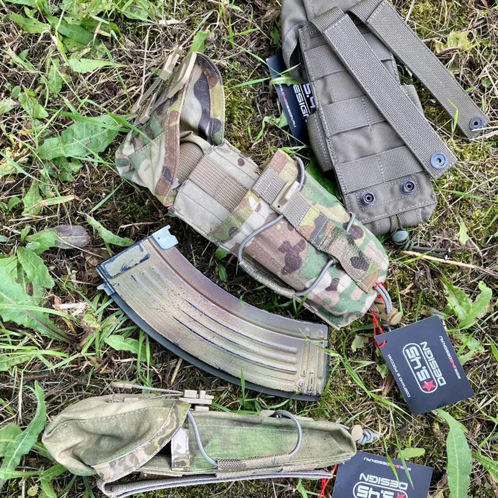 Универсальный подсумок закрытого типа на кнопках под 1 магазин АК 5.45 DESIGN