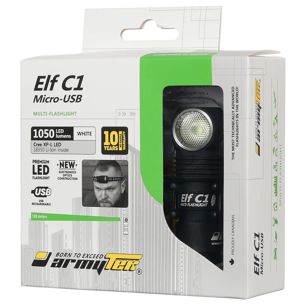 Фонарь Elf C1 Micro-USB Armytek