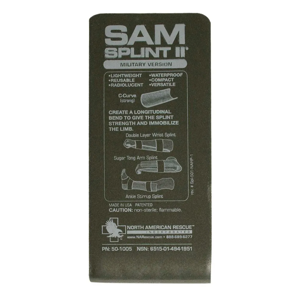 Ультралегкая иммобилизационная формовачная шина SAM Splint II