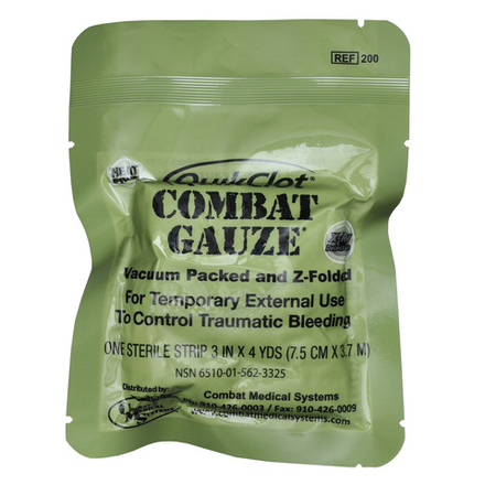 Бандаж марлевый (9см х 3,7м) Combat Gauze