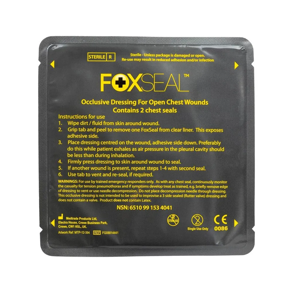 Двойной пластырь при пневмотораксе FoxSeal