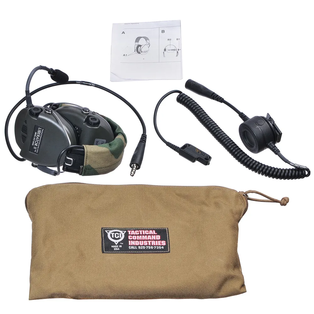 Активные наушники коммутируемые с радиостанцией LIberator II (III) Tactical Command Industries