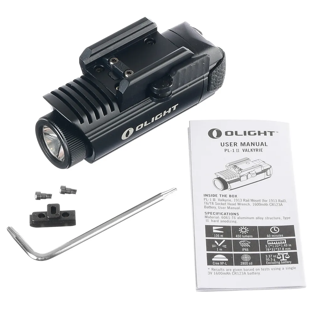 Тактический пистолетный фонарь PL-1 Valkyrie Pistol Light Olight