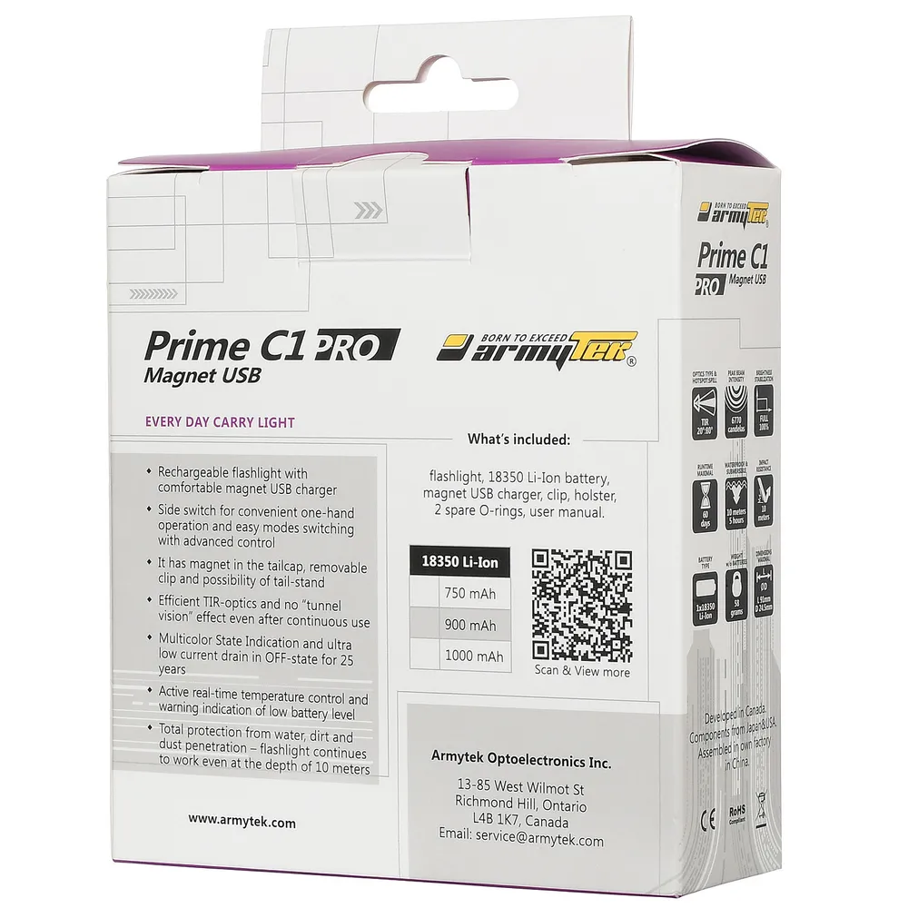 Фонарь Prime C1 Pro Magnet USB Armytek