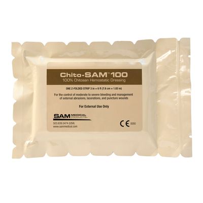 Кровоостанавливающая повязка 7,6 х 183 см ChitoSAM Sam Medical | Военторг ALLMULTICAM 