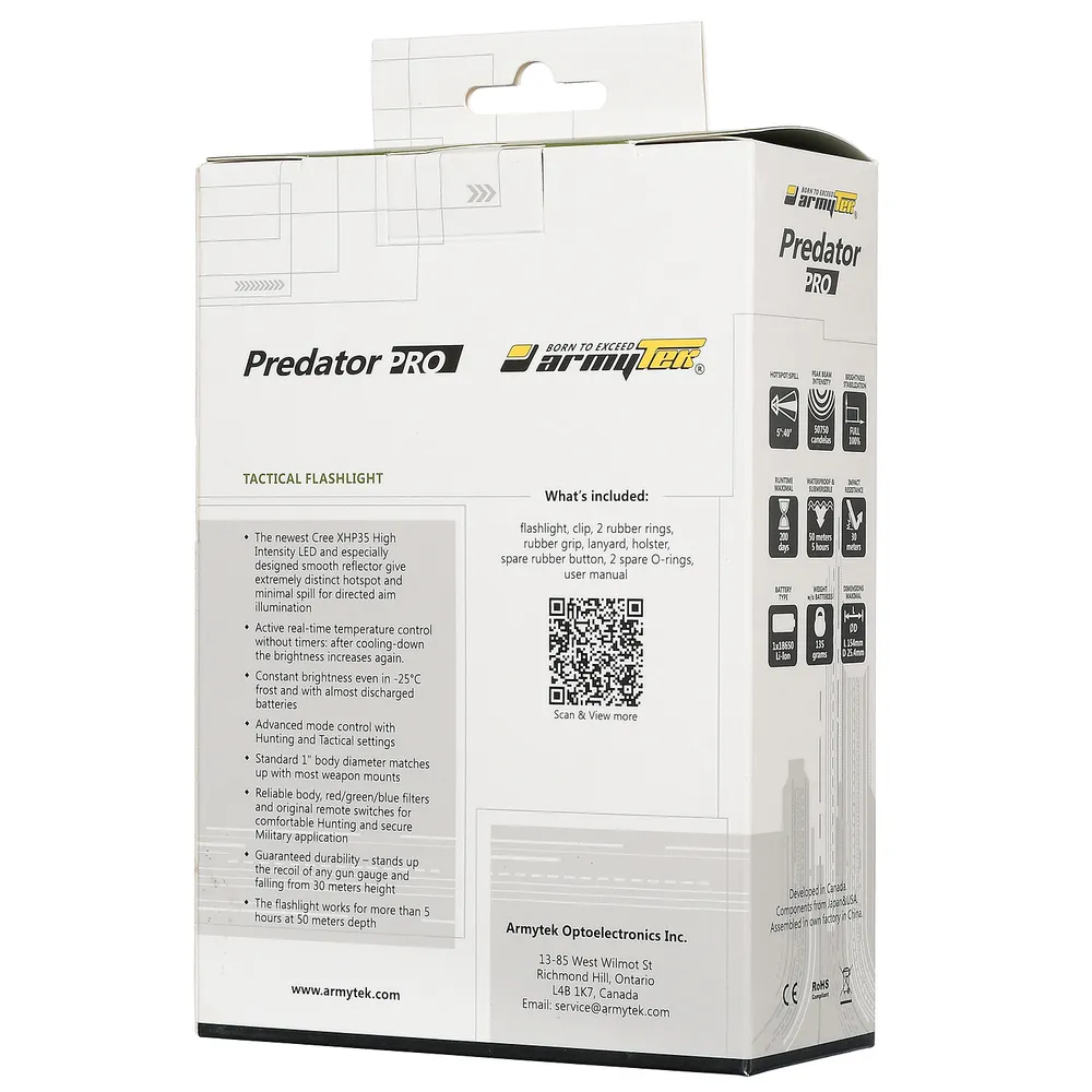 Тактический фонарь Predator Pro Armytek
