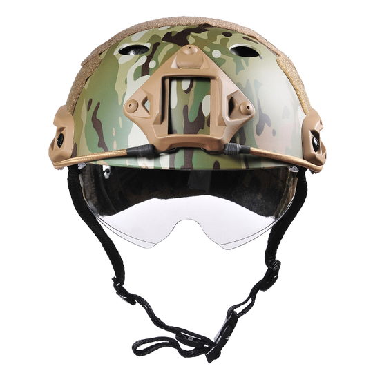 Пластиковый шлем с визором - реплика карбонового Ops-Core