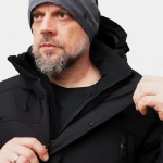 Тактическая зимняя куртка "Ирбис 3.0" 5.45 DESIGN в чёрном цвете