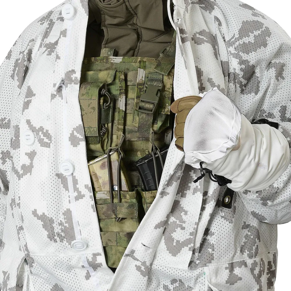 Белый маскировочный халат "МИРАЖ" 5.45 DESIGN
